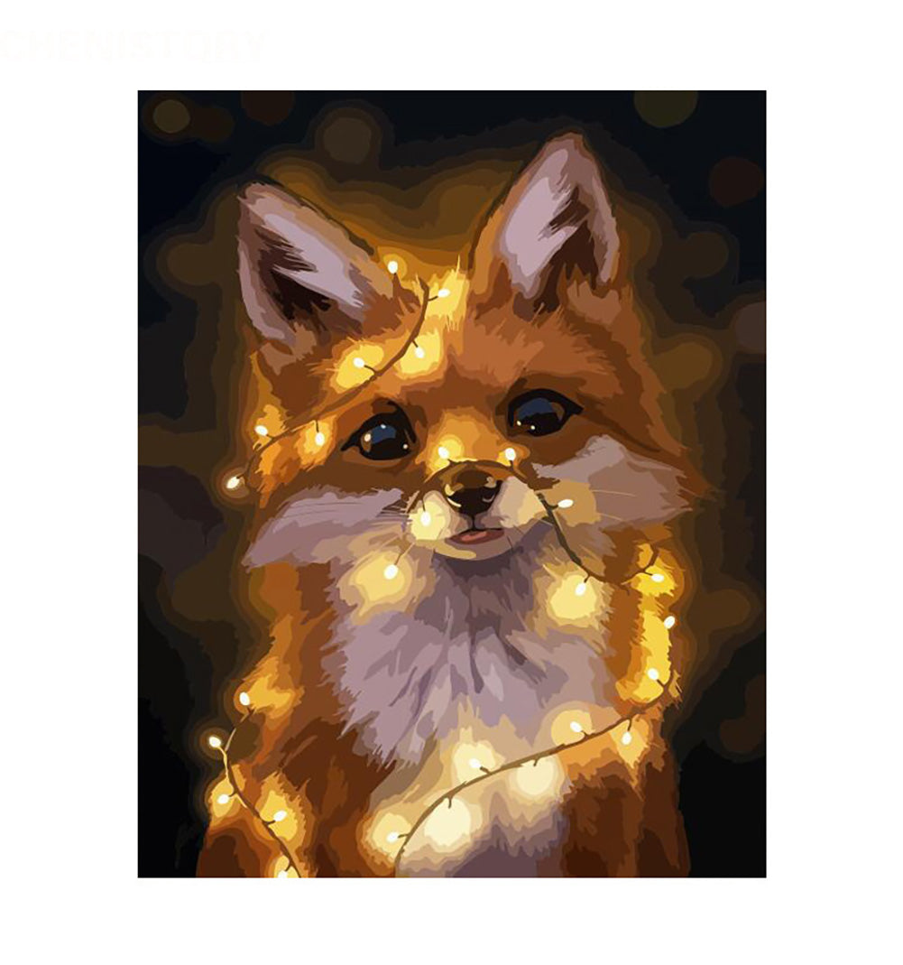 Glowing Woodland Fox - 40x50 cm paint by numbers kit