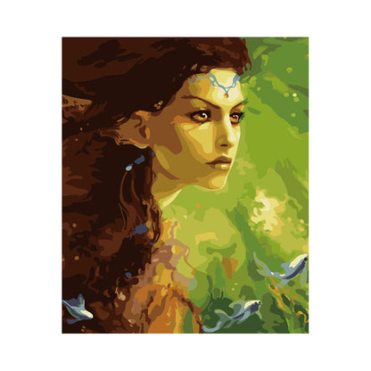 Enchanted Woman and Fish - 40x50 cm paint by numbers kit