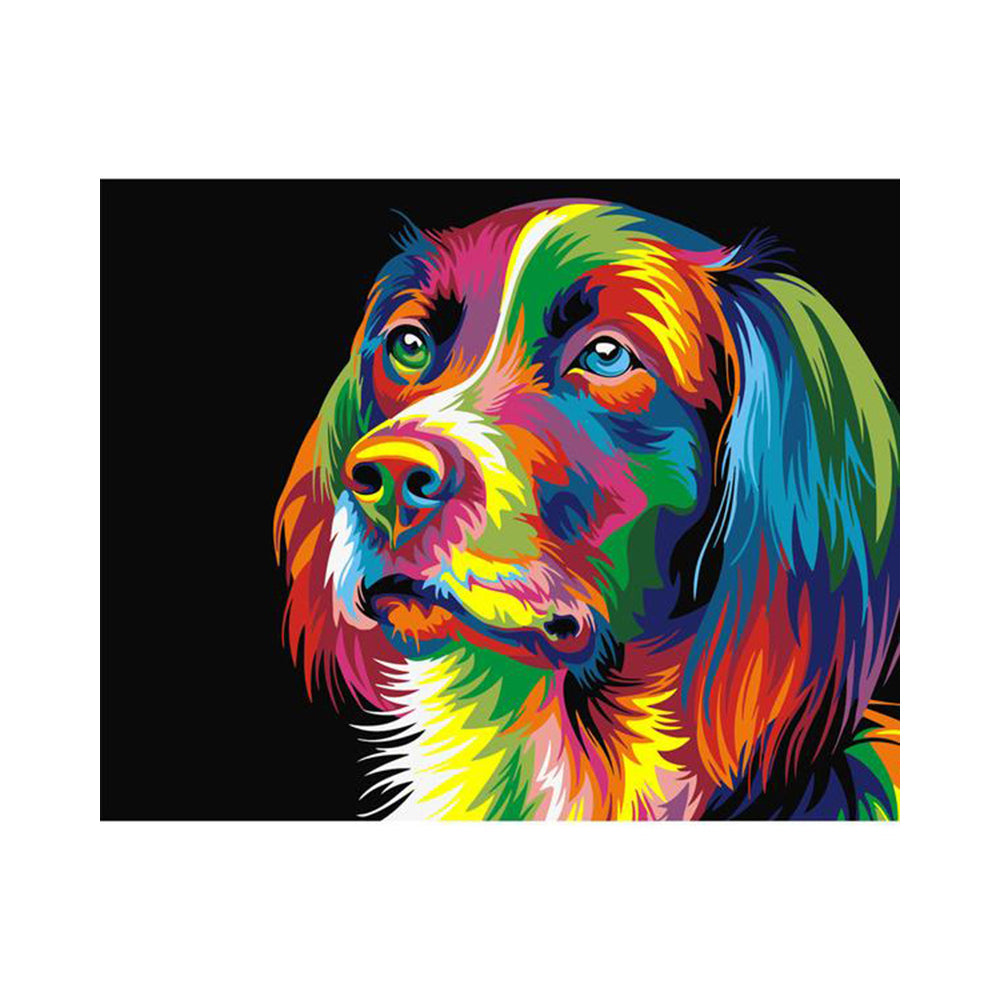 Colorful Dog Portrait - 40x50 cm paint by numbers kit