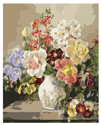 Elegant Floral Still Life - 40x50 cm paint by numbers kit