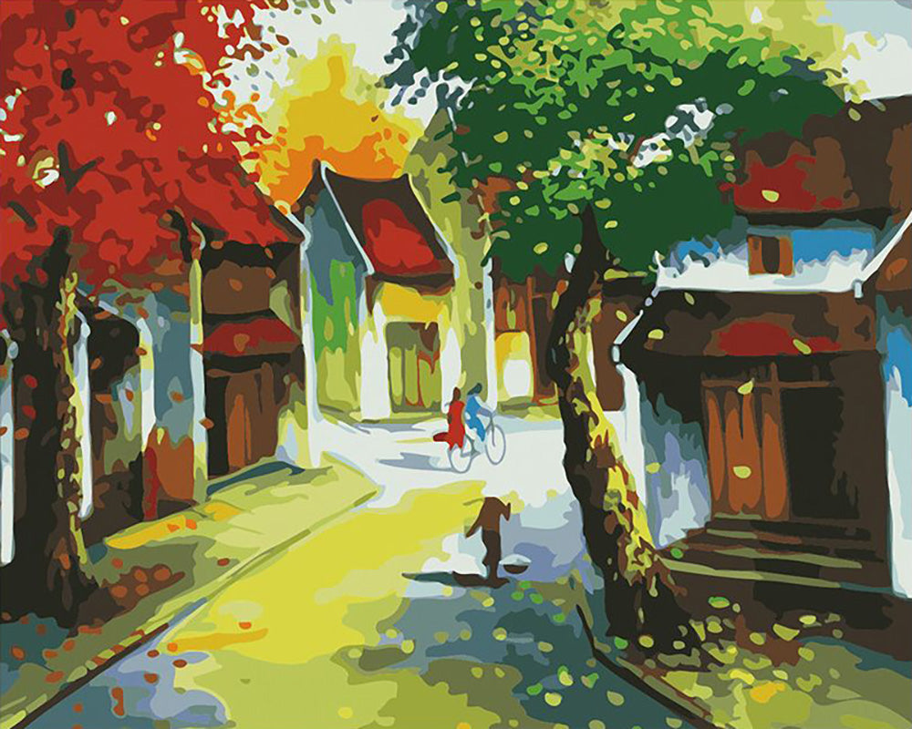 Autumn Street Walk