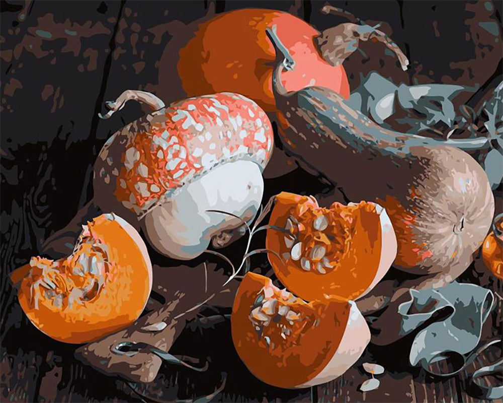 Rustic Pumpkin Harvest - 40x50 cm paint by numbers kit