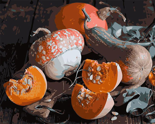 Rustic Pumpkin Harvest - 40x50 cm paint by numbers kit