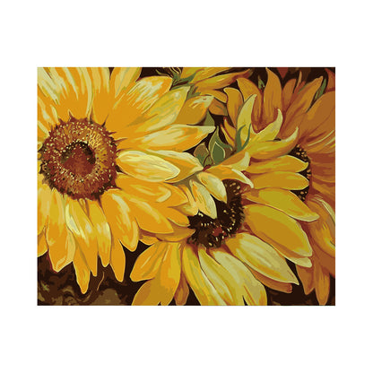 Golden Sunflower Close-Up - 40x50 cm paint by numbers kit