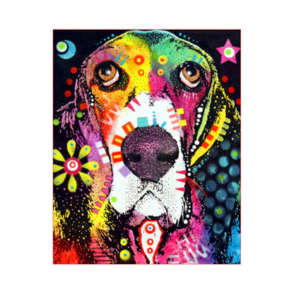 Colorful Pop Art Hound - 40x50 cm paint by numbers kit
