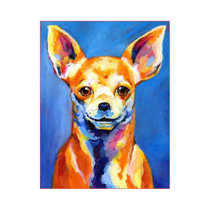 Vibrant Chihuahua Portrait - 40x50 cm paint by numbers kit