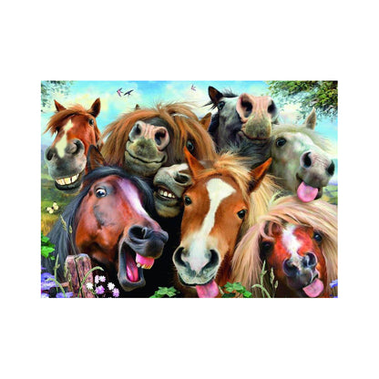 Playful Horse Selfie - 40x50 cm paint by numbers kit
