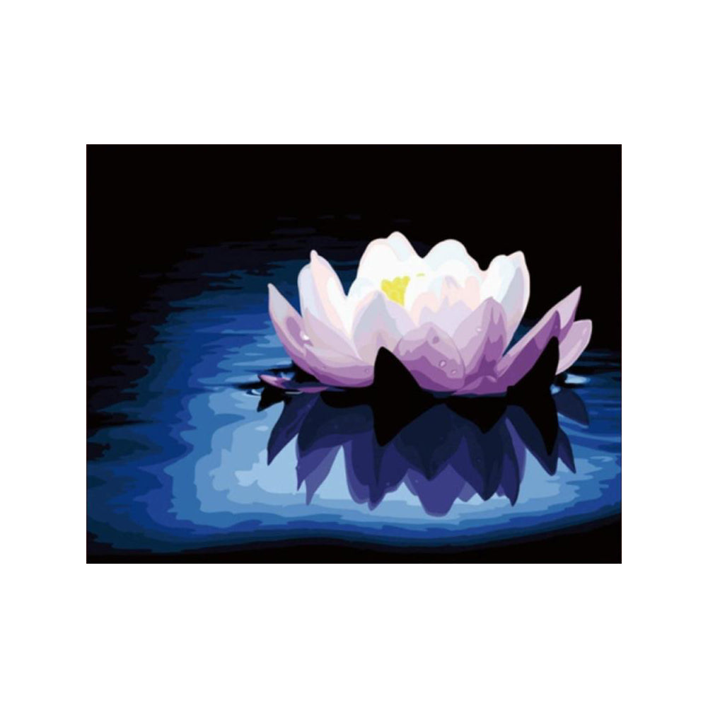 Moonlit Water Lily - 40x50 cm paint by numbers kit