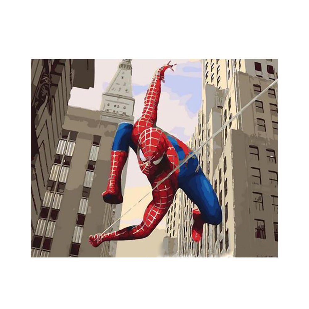 Web-Slinging City Hero - 40x50 cm paint by numbers kit