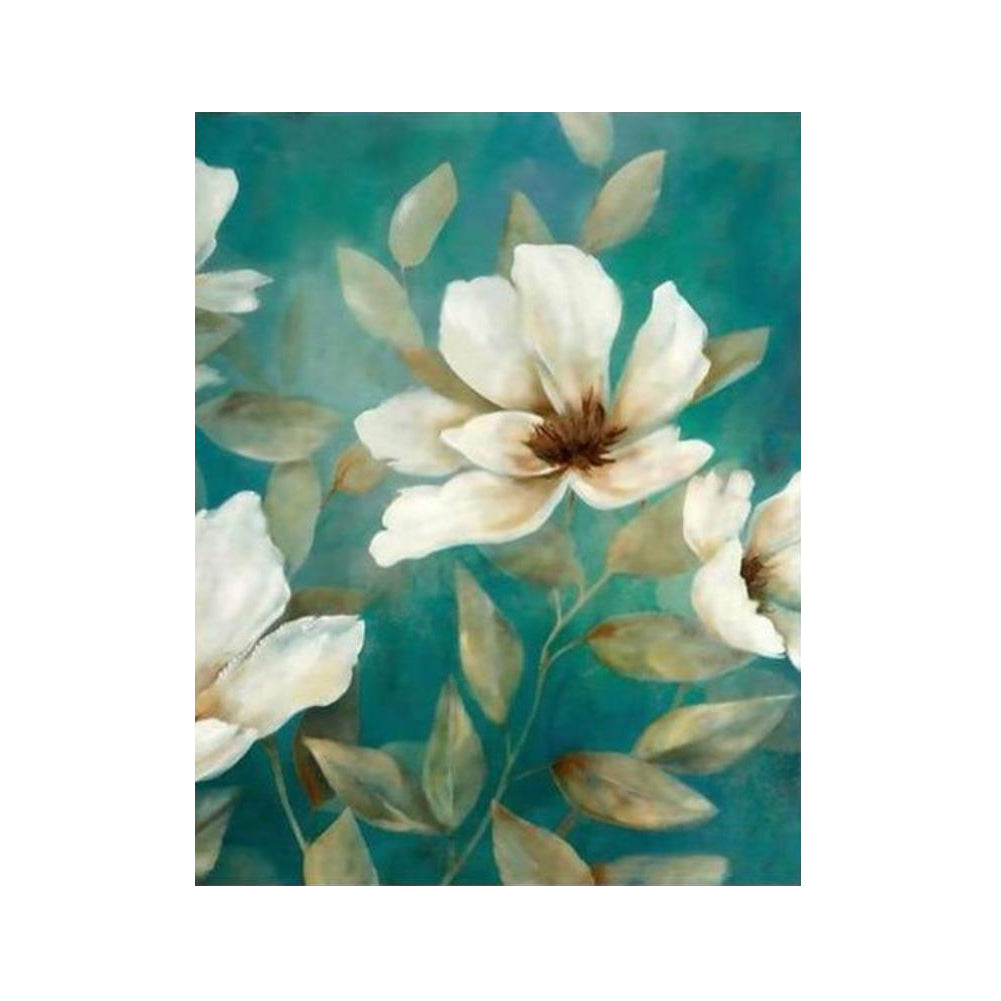 Teal Magnolia Blooms - 40x50 cm paint by numbers kit