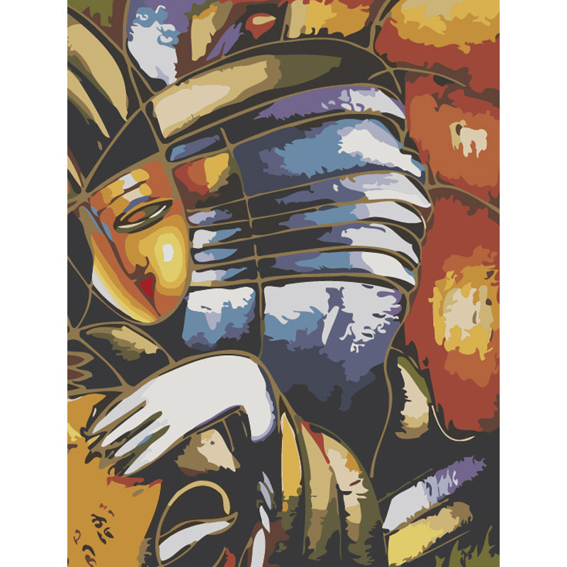 Elegant Woman in Hat - 40x50 cm paint by numbers kit