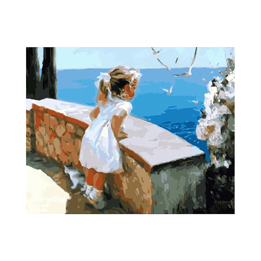 Girl by the Sea - 40x50 cm paint by numbers kit