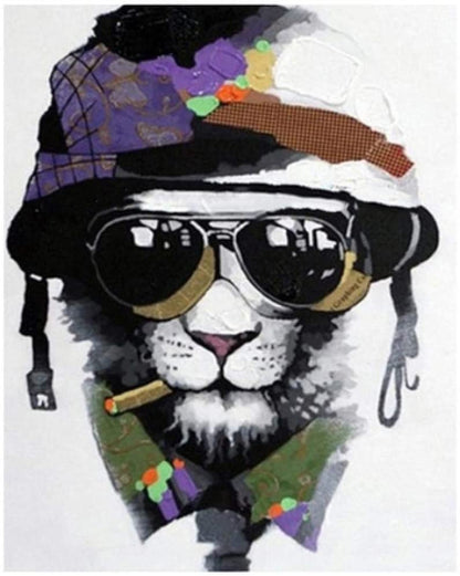 Cool Aviator Cat - 40x50 cm paint by numbers kit