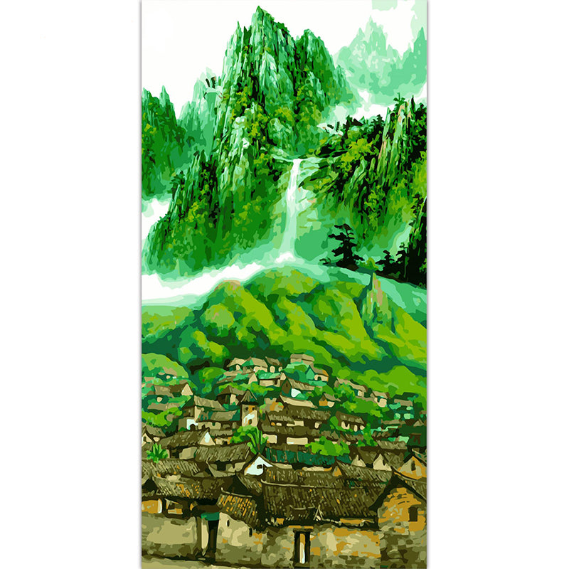 Green Mountain Village - 40x50 cm paint by numbers kit
