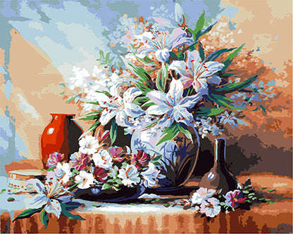 Elegant Lily Still Life - 40x50 cm paint by numbers kit