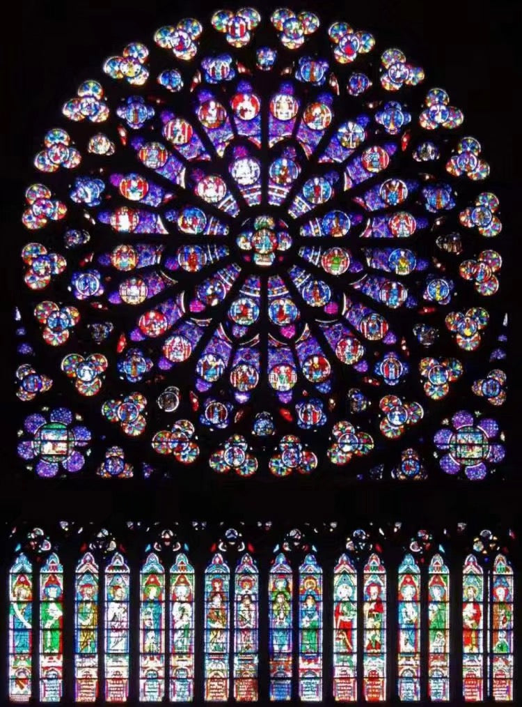Notre Dame Rose Window - 40x50 cm paint by numbers kit