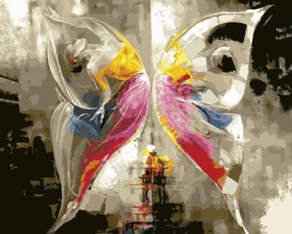 Abstract Butterfly Transformation - 40x50 cm paint by numbers kit