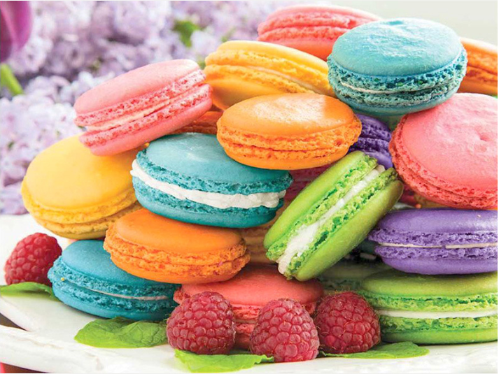 Colorful French Macarons - 40x50 cm paint by numbers kit