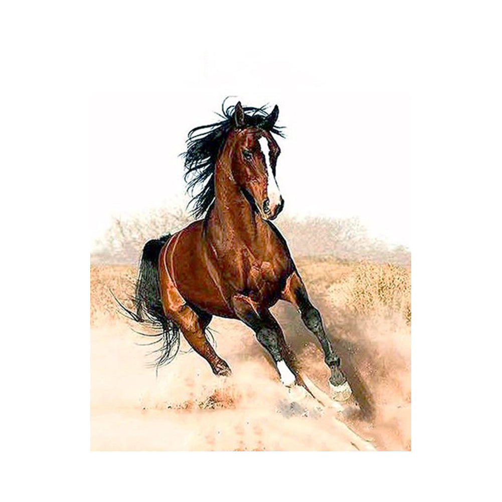 Galloping Chestnut Horse - 40x50 cm paint by numbers kit