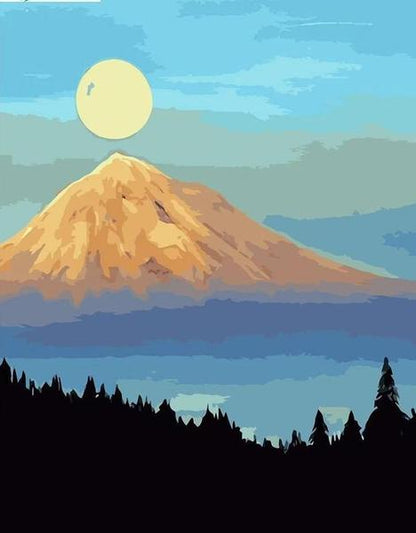 Golden Mountain Sunrise - 40x50 cm paint by numbers kit