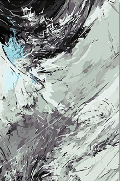 Abstract Silver Storm - 40x50 cm paint by numbers kit