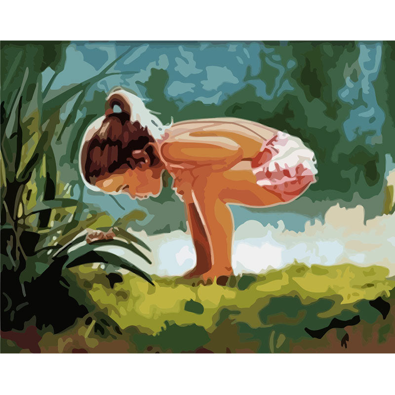 Curious Child by the Water - 40x50 cm paint by numbers kit