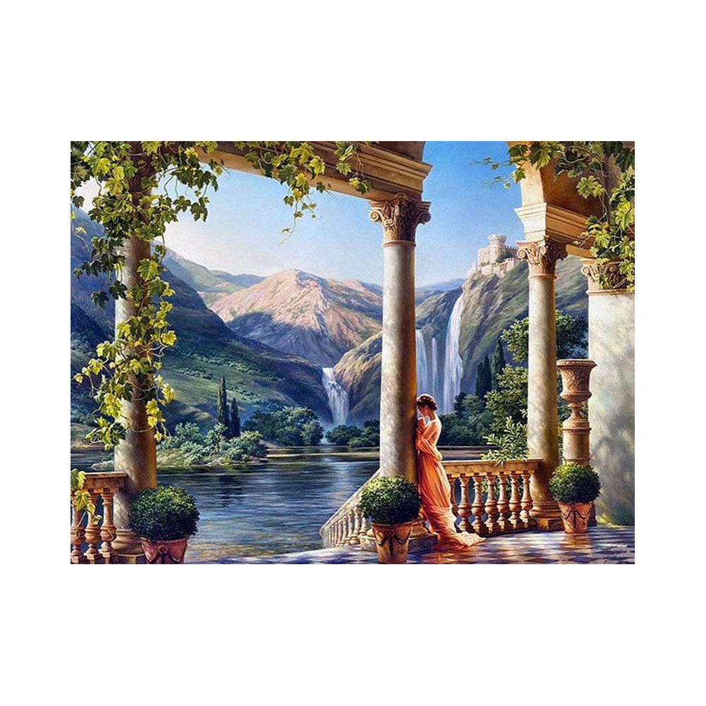 Waterfall Terrace Dream - 40x50 cm paint by numbers kit