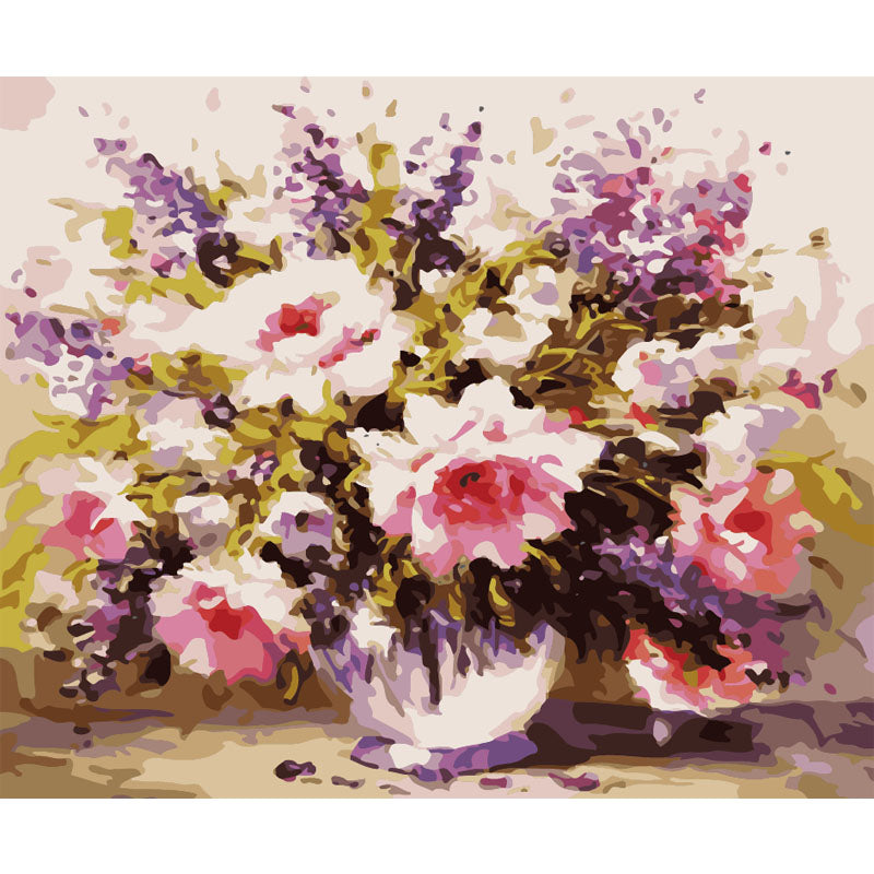 Soft Garden Flower Bouquet - 40x50 cm paint by numbers kit