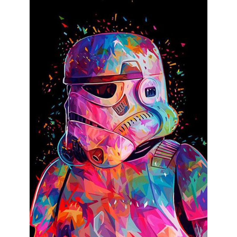 Colorful Galactic Soldier - 40x50 cm paint by numbers kit