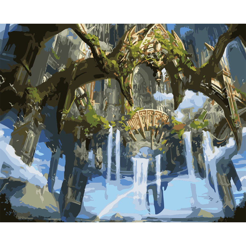 Frozen Waterfall Wonderland - 40x50 cm paint by numbers kit
