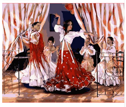 Flamenco Dance Celebration - 40x50 cm paint by numbers kit