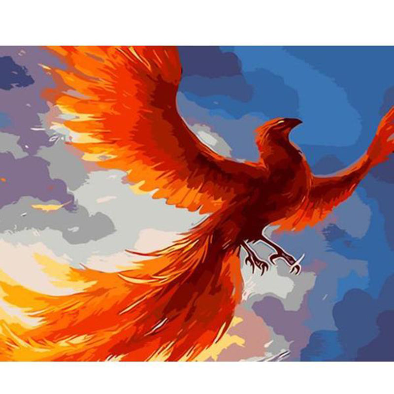 Rising Fire Phoenix - 40x50 cm paint by numbers kit