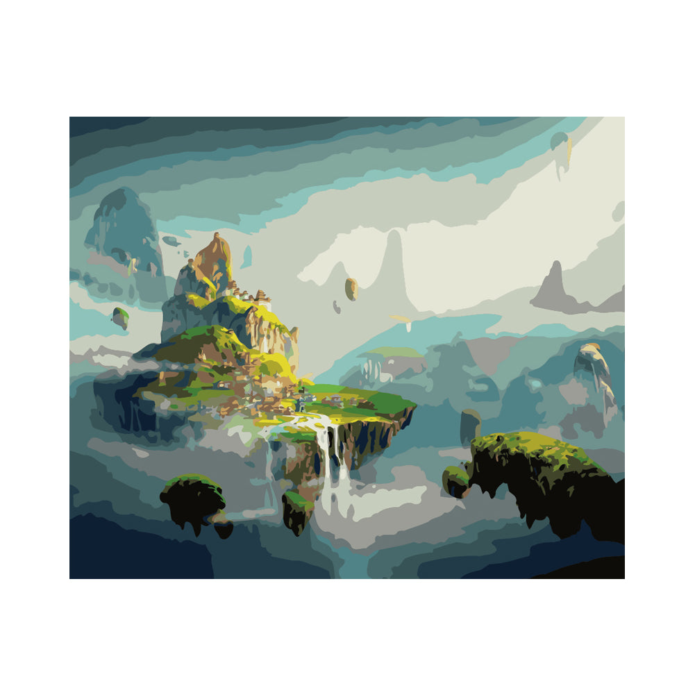 Floating Island Kingdom - 40x50 cm paint by numbers kit