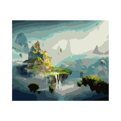 Floating Island Kingdom - 40x50 cm paint by numbers kit