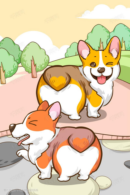 Cute Corgi Friends