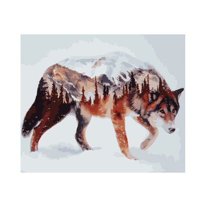 Mountain Wolf Spirit - 40x50 cm paint by numbers kit