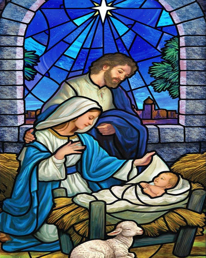 Holy Night Nativity - 40x50 cm paint by numbers kit