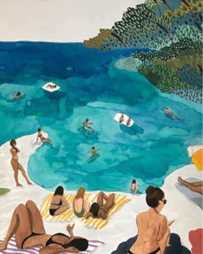 Turquoise Seaside Escape - 40x50 cm paint by numbers kit