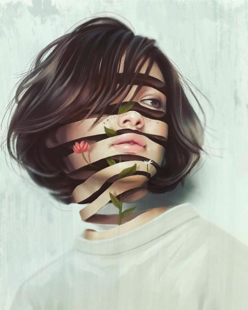Bloom Between the Lines - 40x50 cm paint by numbers kit