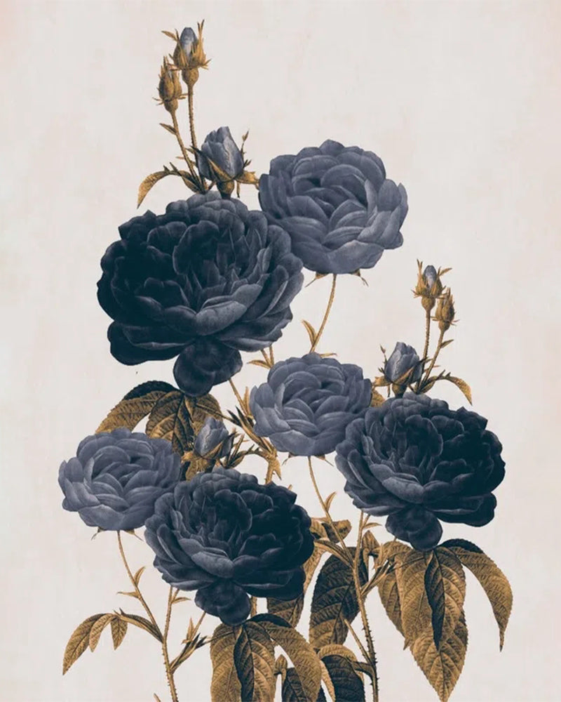 Midnight Blue Roses - 40x50 cm paint by numbers kit