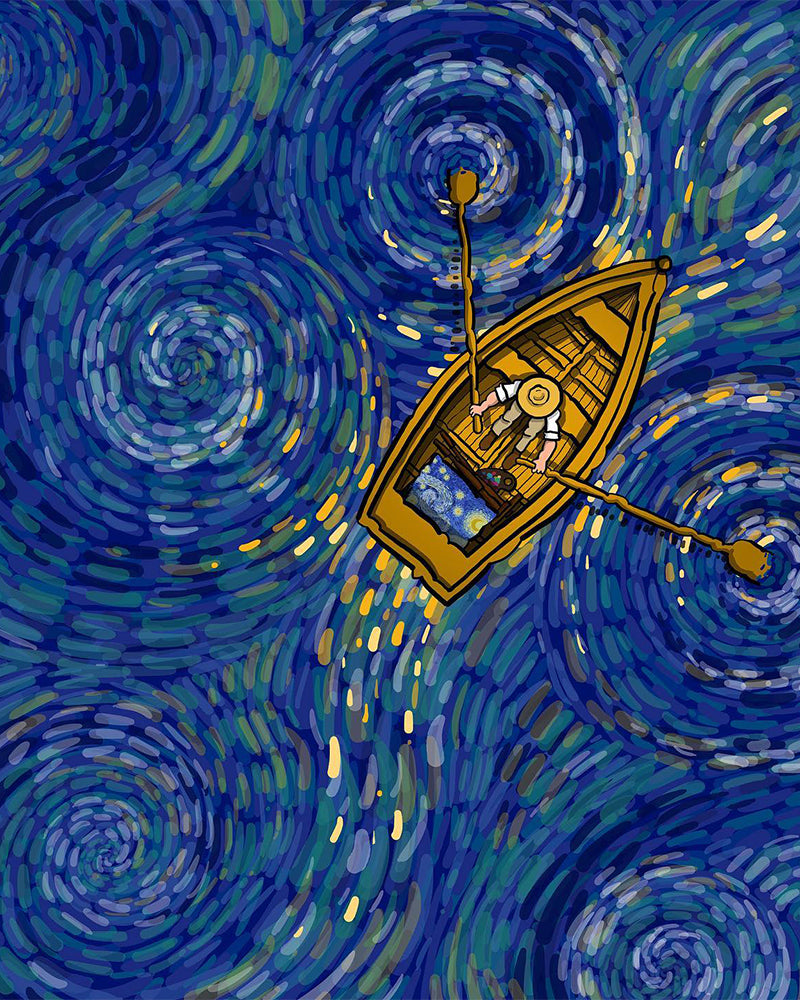 Starry Night Boat Dream