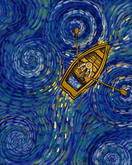 Starry Night Boat Dream