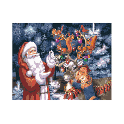Santa's Woodland Christmas - 40x50 cm paint by numbers kit