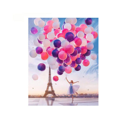 Paris Balloon Dream - 40x50 cm paint by numbers kit