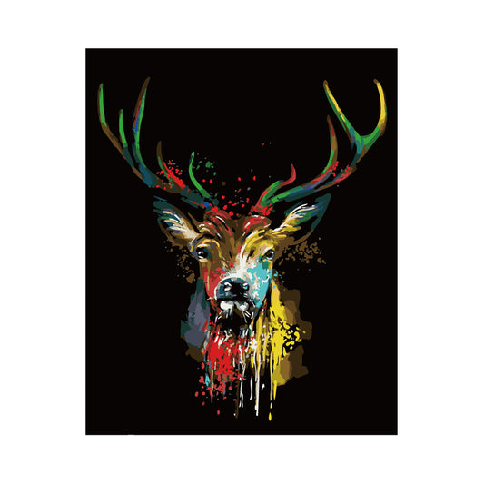 Color Splash Stag - 40x50 cm paint by numbers kit