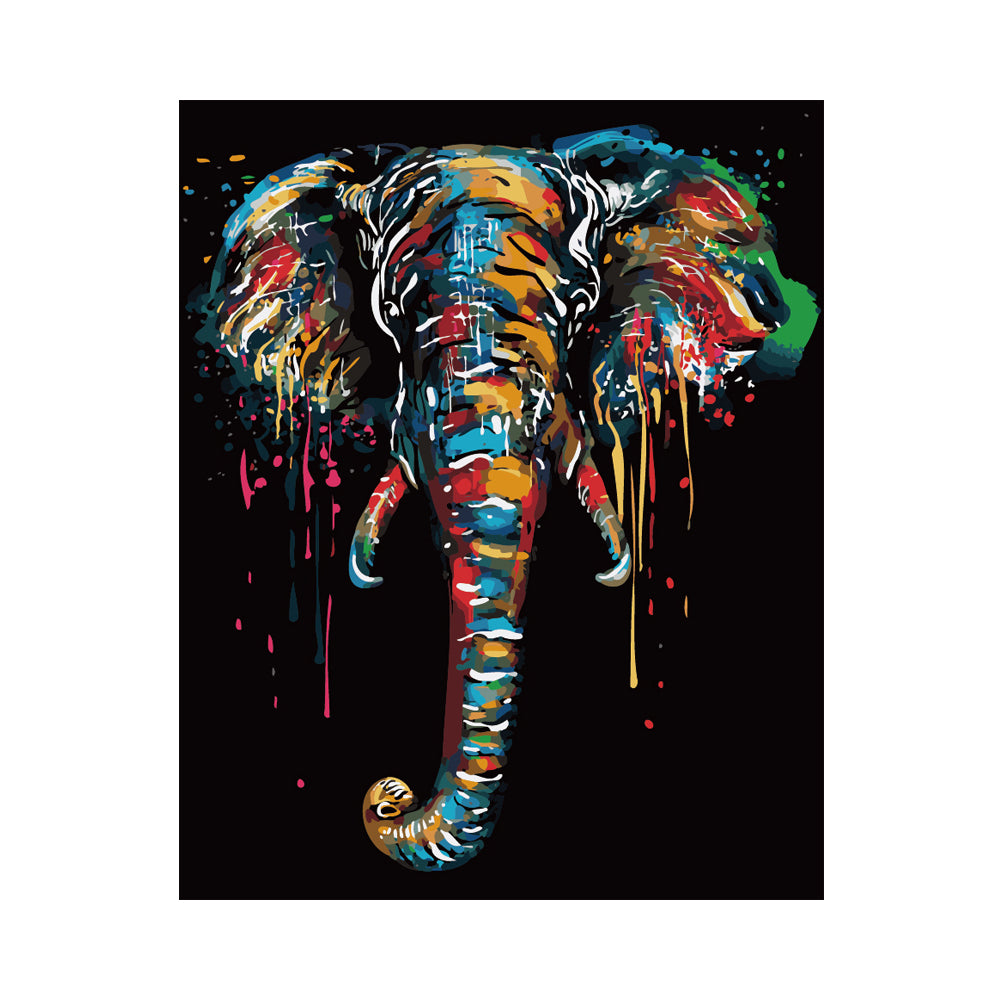 Color Splash Elephant - 40x50 cm paint by numbers kit