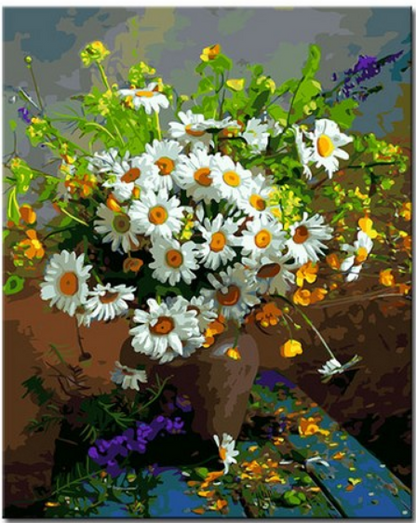 Sunlit Daisy Bouquet - 40x50 cm paint by numbers kit