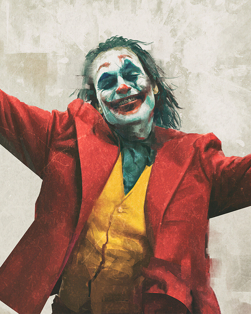 Red Suit Clown Portrait - 40x50 cm