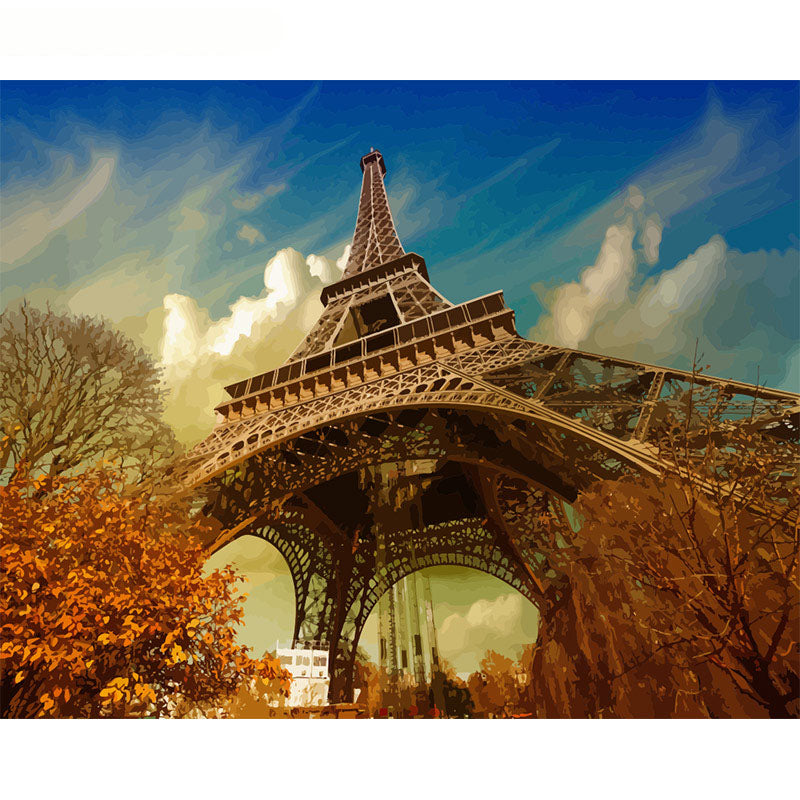 Autumn Eiffel Tower - 40x50 cm paint by numbers kit