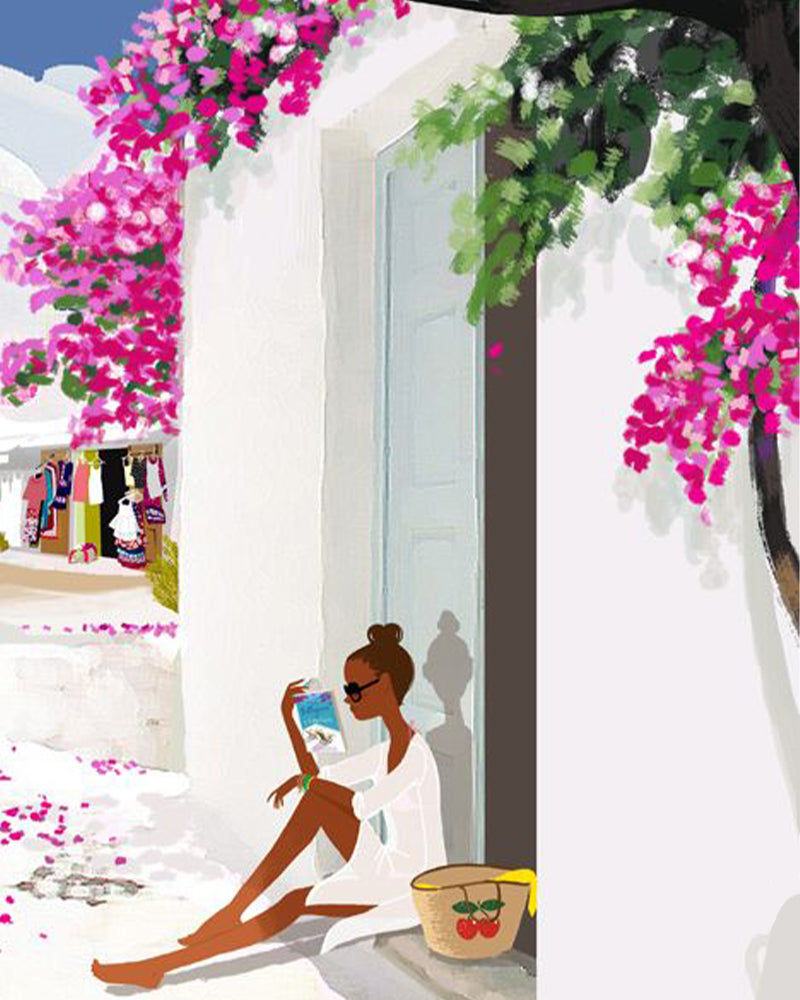 Bougainvillea Reading Escape - 40x50 cm paint by numbers kit